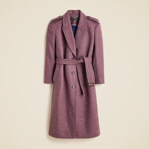 J. Crew Wrap trench coat in Italian double-faced wool blend